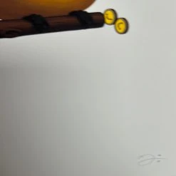 Fat Bird - 2019 Mike Mitchell Poster Wire-tailed Manakin Variant