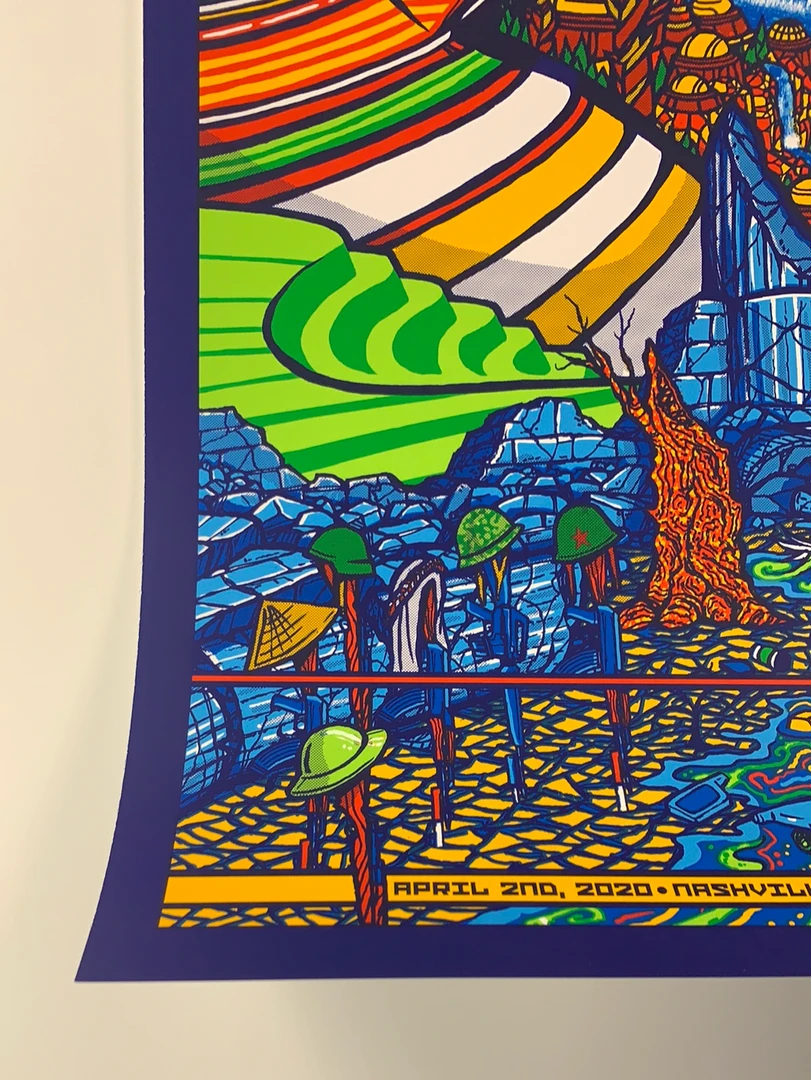 Pearl Jam - 2020 Brad Klausen Poster Nashville, TN S/N Ed Bridgestone Arena Gig Posters 8 Pearl Jam - 2020 Brad Klausen Poster Nashville, TN S/N Ed Bridgestone Arena Gig Posters