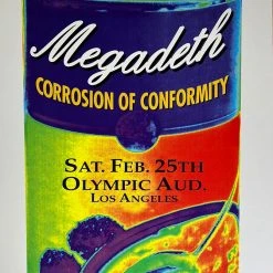 Megadeth - 1995 Matt Getz Poster Los Angeles, CA Del Mar Gig Posters
