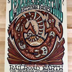 Yonder Mountain String Band - 2011 Jeff Wood Poster Red Rocks Morrison, CO