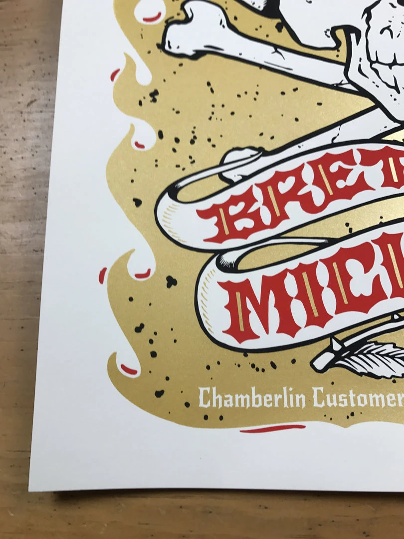 Gig Posters Brett Michaels - 2015 Billy Perkins Poster Chamberlin Rose Skull 8 Gig Posters Brett Michaels - 2015 Billy Perkins Poster Chamberlin Rose Skull