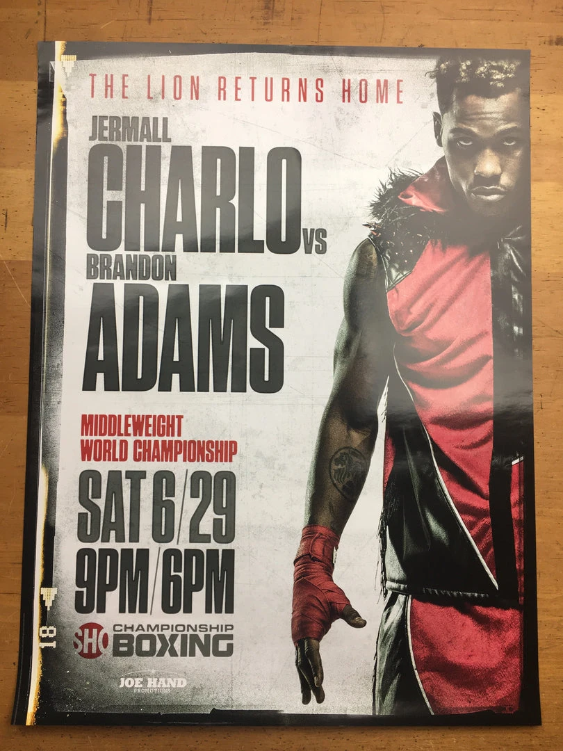 Sold Out Posters Boxing - 2019 Poster Charlos Vs Adams 4 Sold Out Posters Boxing - 2019 Poster Charlos Vs Adams
