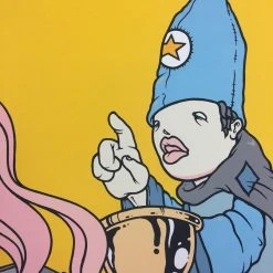 Gig Posters The Party Of Helicopters - Mike Budai Poster Cleveland, OH Happy Dog