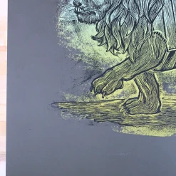 Serengeti Ghost - 2009 Dan Grzeca Poster Art Print Dark Brown