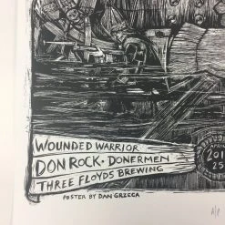 Dark Lord Day - 2015 Dan Grzeca Poster Munster, IN Three Floyds Brewery Variant Gig Posters