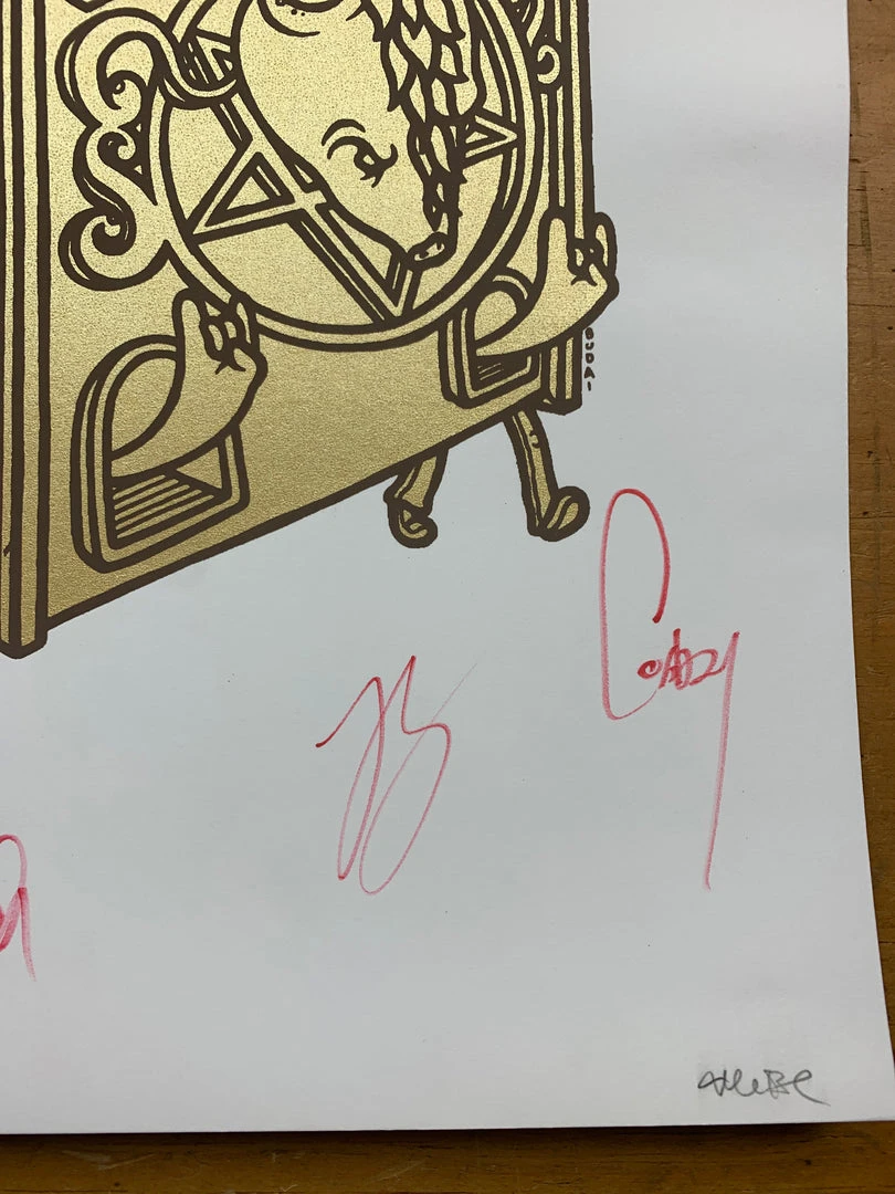 Melvins - 2007 Budai Poster St. Louis, MO Pop's Band Signed Gig Posters 5 Melvins - 2007 Budai Poster St. Louis, MO Pop's Band Signed Gig Posters