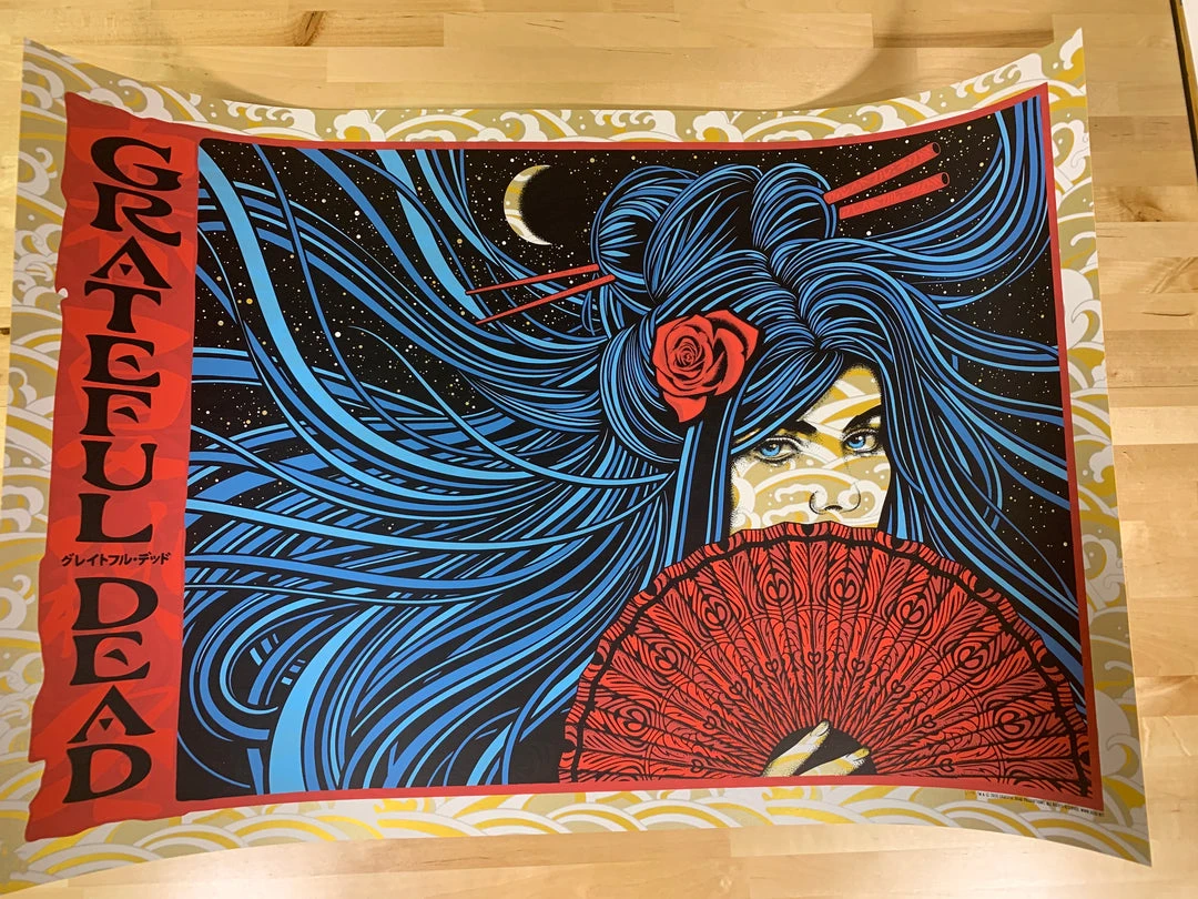 Grateful Dead - 2020 Todd Slater Poster Gold Foil Edition #1/150 4 Grateful Dead - 2020 Todd Slater Poster Gold Foil Edition #1/150