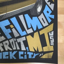 Umphrey's McGee - 2013 Nate Duval Poster Detroit, MI The Fillmore Gig Posters