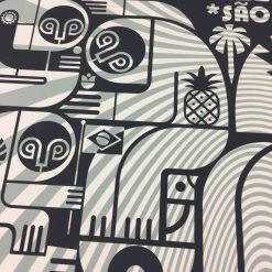 Pearl Jam - 2018 Don Pendleton Poster Sao Paulo, BRA Lollapalooza S/N