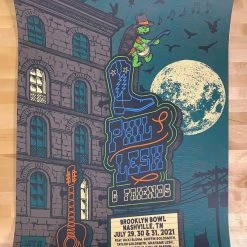Phil Lesh - 2021 Status Serigraph Poster Nashville, TN Brooklyn Bowl Grateful Dead
