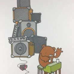 Untitled (Amps) - 2008 Mike Budai Poster Art Print Art Prints