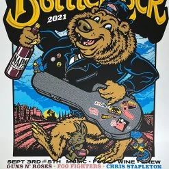 BottleRock Festival - 2021 Ames Brothers Poster Napa, CA 1st