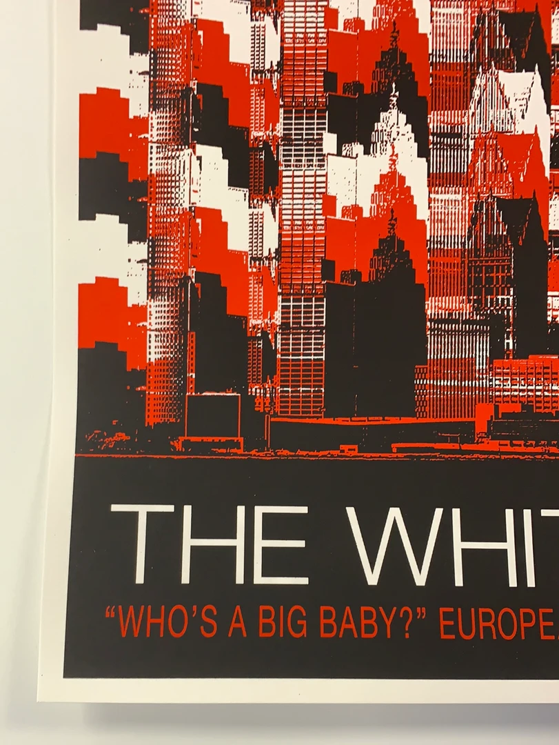 The White Stripes - 2005 Rob Jones Poster Euro Tour Gig Posters 8 The White Stripes - 2005 Rob Jones Poster Euro Tour Gig Posters