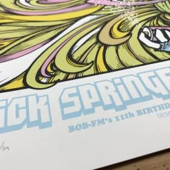Rick Springfield - 2015 Billy Perkins Poster Cedar Park Center Gig Posters
