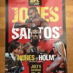 Sold Out Posters Boxing - 2019 Poster Jones Vs Santos; Nunes Vs Holm