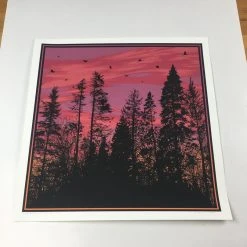 Art Prints Big Birds Flying Across The Sky - 2011 Dan McCarthy Poster Art Print