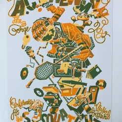 A.C. Newman - 2005 Guy Burwell Poster George, WA Gorge Amphitheatre