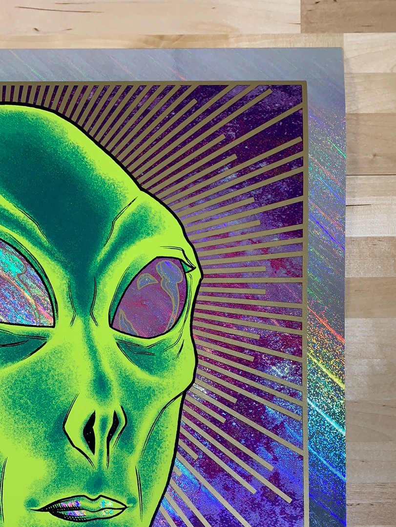 Foil Posters Foo Fighters - 2020 Brian Ewing Poster Cleveland, OH Rapture Foil 6 Foil Posters Foo Fighters - 2020 Brian Ewing Poster Cleveland, OH Rapture Foil