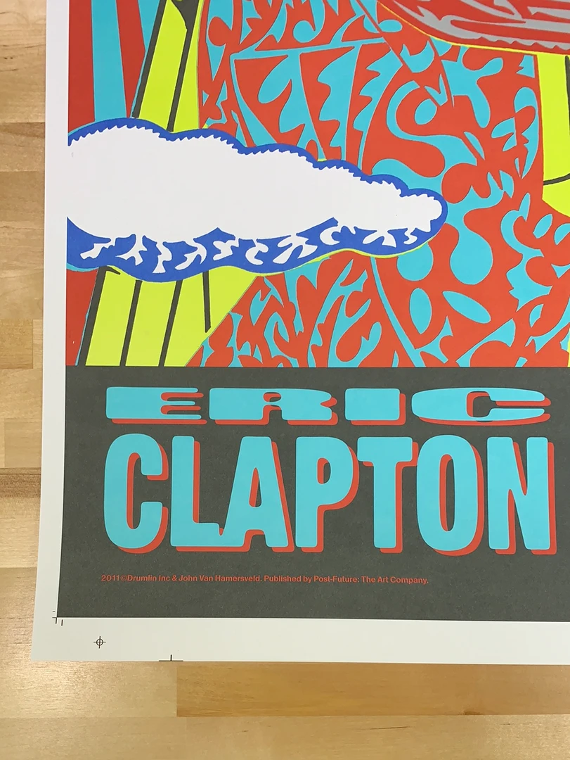 Eric Clapton - 2011 John Van Hamersveld Poster Japan Tour Steve Winwood Gig Posters 8 Eric Clapton - 2011 John Van Hamersveld Poster Japan Tour Steve Winwood Gig Posters