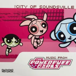 Sold Out Posters Gig Posters The Powerpuff Girls - 2001 Original Vinyl Poster Insert 12x12 Record Art