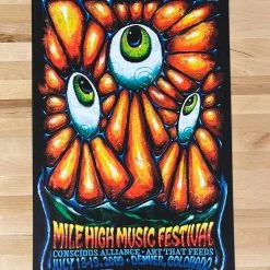 Mile High Music Festival - 2009 Jeff Wood Poster Commerce City, CO