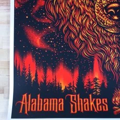 Alabama Shakes - 2017 Todd Slater Poster Portland, ME Thompson's