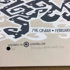 Early Man - 2006 Guy Burwell Poster San Diego, CA The Casbah