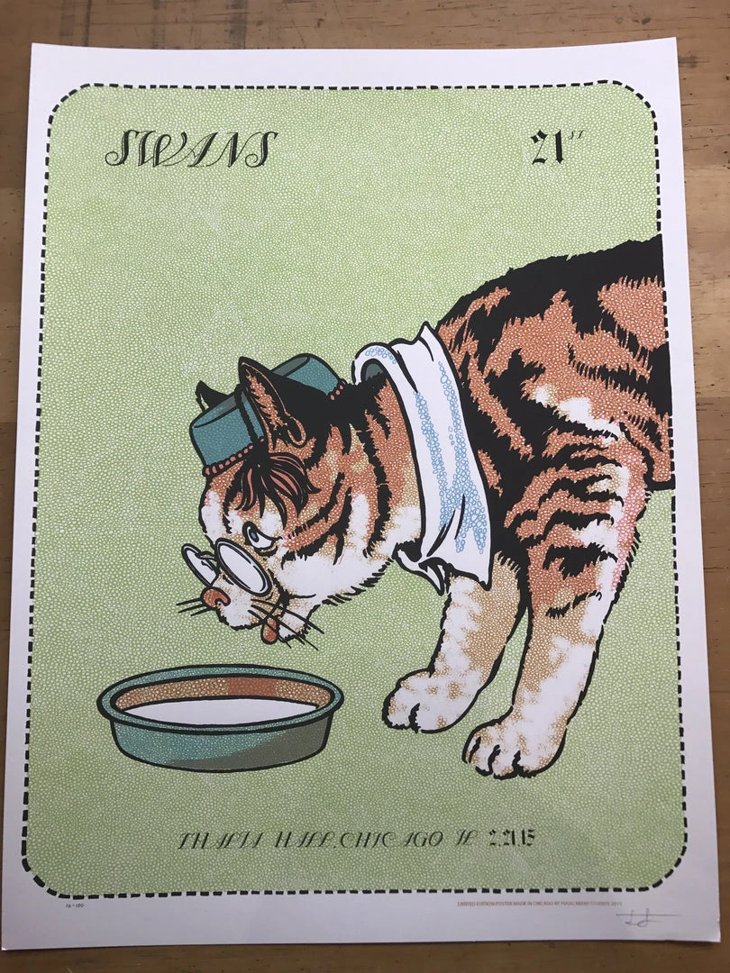 Swans - 2015 FugScreens Studios Poster Thalia Hall Chicago Chicago, IL 9 Swans - 2015 FugScreens Studios Poster Thalia Hall Chicago Chicago, IL