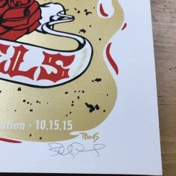 Gig Posters Brett Michaels - 2015 Billy Perkins Poster Chamberlin Rose Skull 12 Gig Posters Brett Michaels - 2015 Billy Perkins Poster Chamberlin Rose Skull