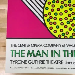 Nicholas Krushenick Art Prints The Man In The Moon - 1968 Art Print Poster Original Vintage