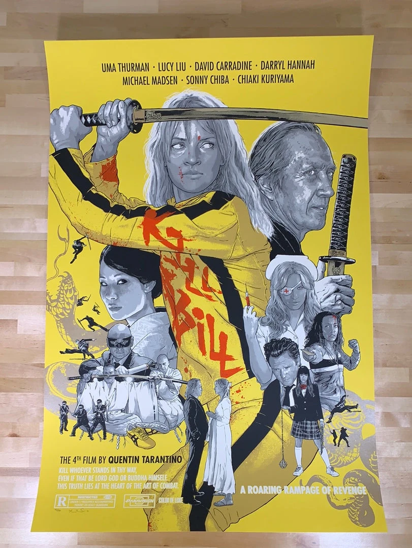 A Roaring Rampage Of Revenge! - 2021 Joshua Budich Poster Kill Bill Movie/TV Posters 4 A Roaring Rampage Of Revenge! - 2021 Joshua Budich Poster Kill Bill Movie/TV Posters