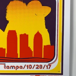 Gig Posters Kings Of Leon - 2017 Jason Malmberg Poster Tampa, FL Midflorida Credit
