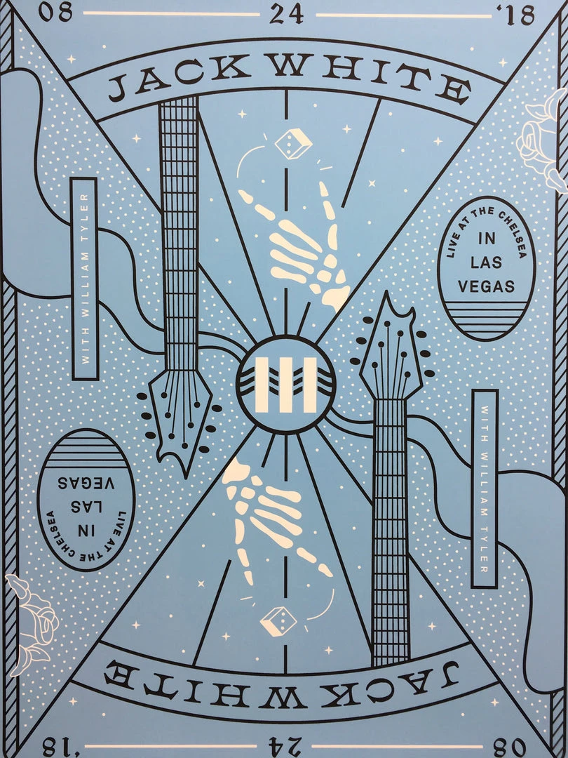 Jack White - 2018 Matthew Jacobson Poster Las Vegas, NV 6 Of Diamonds The Chelsea Night 2 3 Jack White - 2018 Matthew Jacobson Poster Las Vegas, NV 6 Of Diamonds The Chelsea Night 2