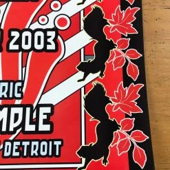 Gig Posters The White Stripes - 2003 Dennis Loren Poster Detroit, MI Masonic Temple