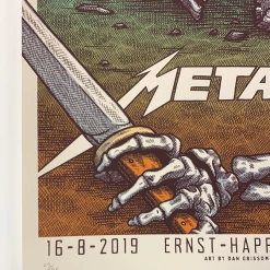 Metallica - 2019 Dan Grissom Poster Vienna, Austria Gig Posters