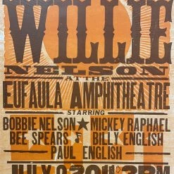 Gig Posters Willie Nelson - 2011 Hatch Show Print 7/2 Poster Eufaula, Oklahoma