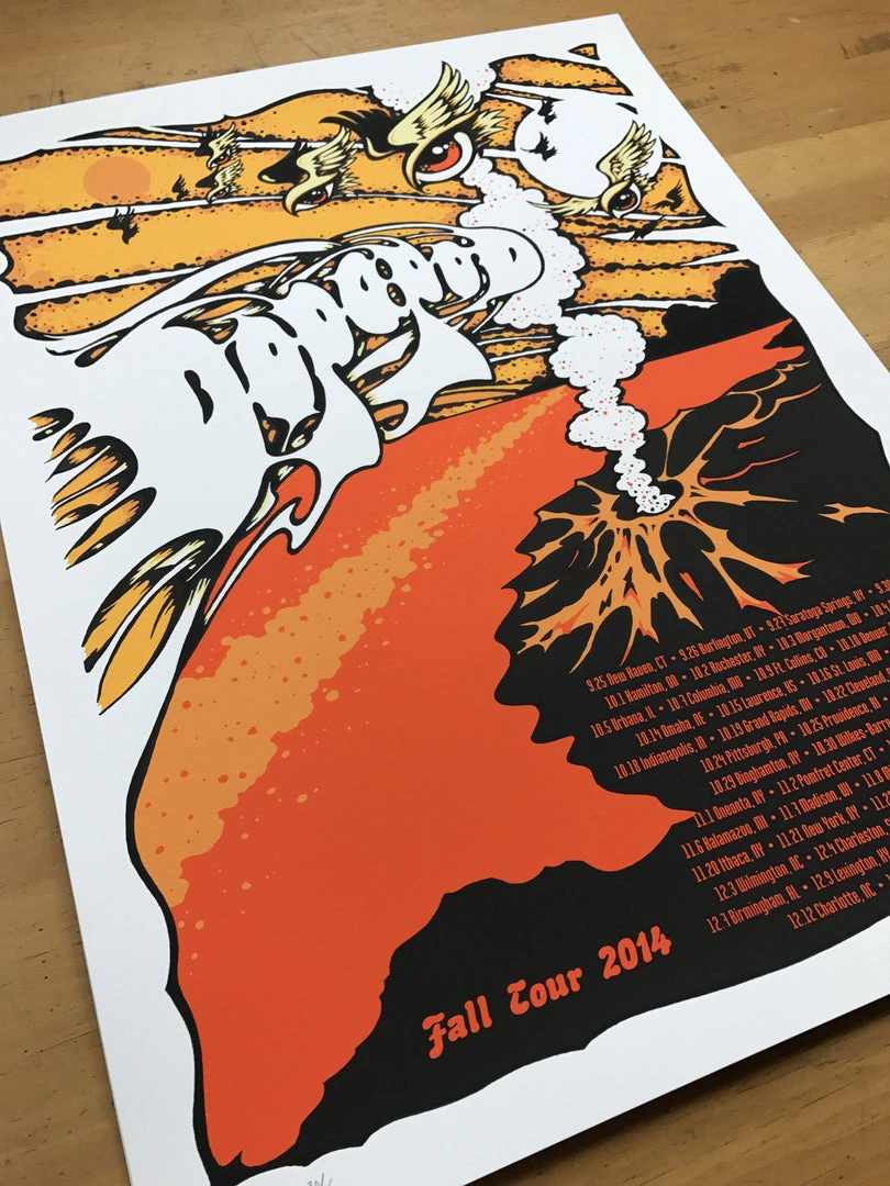 Dopapod - 2014 Billy Perkins Poster Fall Tour 4 Dopapod - 2014 Billy Perkins Poster Fall Tour