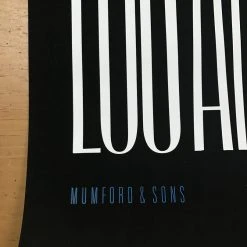 Sold Out Posters Mumford & Sons - 2015 Poster Los Angeles The Roxy Gig Posters