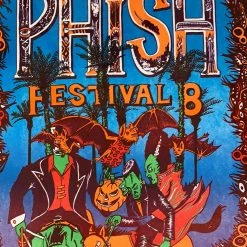 Phish - 2009 Jim Pollock Poster Indio, CA Festival 8, Framed Empire Polo Club