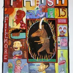 Phish - 1998 Poster Joel Elrod Fillmore Auditorium San Fran 1st Gig Posters