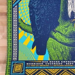 Colorado Greensky Bluegrass - 2019 Status Serigraph Poster Red Rocks, Morrison, CO AE 13 Colorado Greensky Bluegrass - 2019 Status Serigraph Poster Red Rocks, Morrison, CO AE