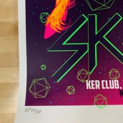 Skrillex - 2014 Munk One Poster Barcelona, Spain Ker Club Gig Posters
