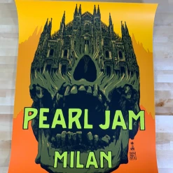 Pearl Jam - 2018 Francesco Francavilla Poster Milan, Italy