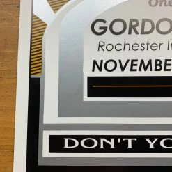 Bob Dylan - 2004 Geoff Gans Poster Rochester, NY Gordon Field House SILVER Varia