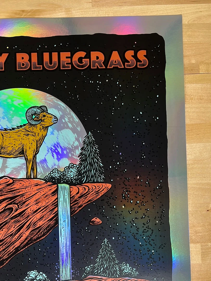 Greensky Bluegrass - 2021 Logan Schmitt Poster Morrison, CO Red Rocks FOIL 6 Greensky Bluegrass - 2021 Logan Schmitt Poster Morrison, CO Red Rocks FOIL