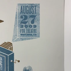 Yonder Mountain String Band - 2009 Justin Fuller Poster Boulder, CO Fox Theatre Colorado