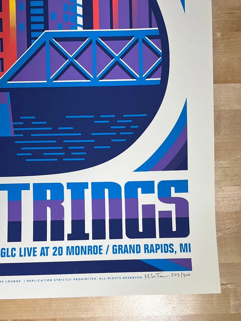 Billy Strings - 2021 2022 Mike Tallman Poster Grand Rapids, MI NYE 1st Gig Posters 7 Billy Strings - 2021 2022 Mike Tallman Poster Grand Rapids, MI NYE 1st Gig Posters