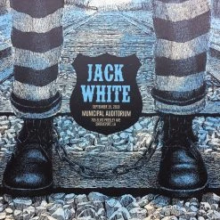 Jack White - 2018 Methane Studios Poster Shreveport, LA Municipal Auditorium Gig Posters