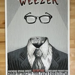 Gig Posters Weezer - 2005 EMEK Poster Santa Barbara Bowl, CA