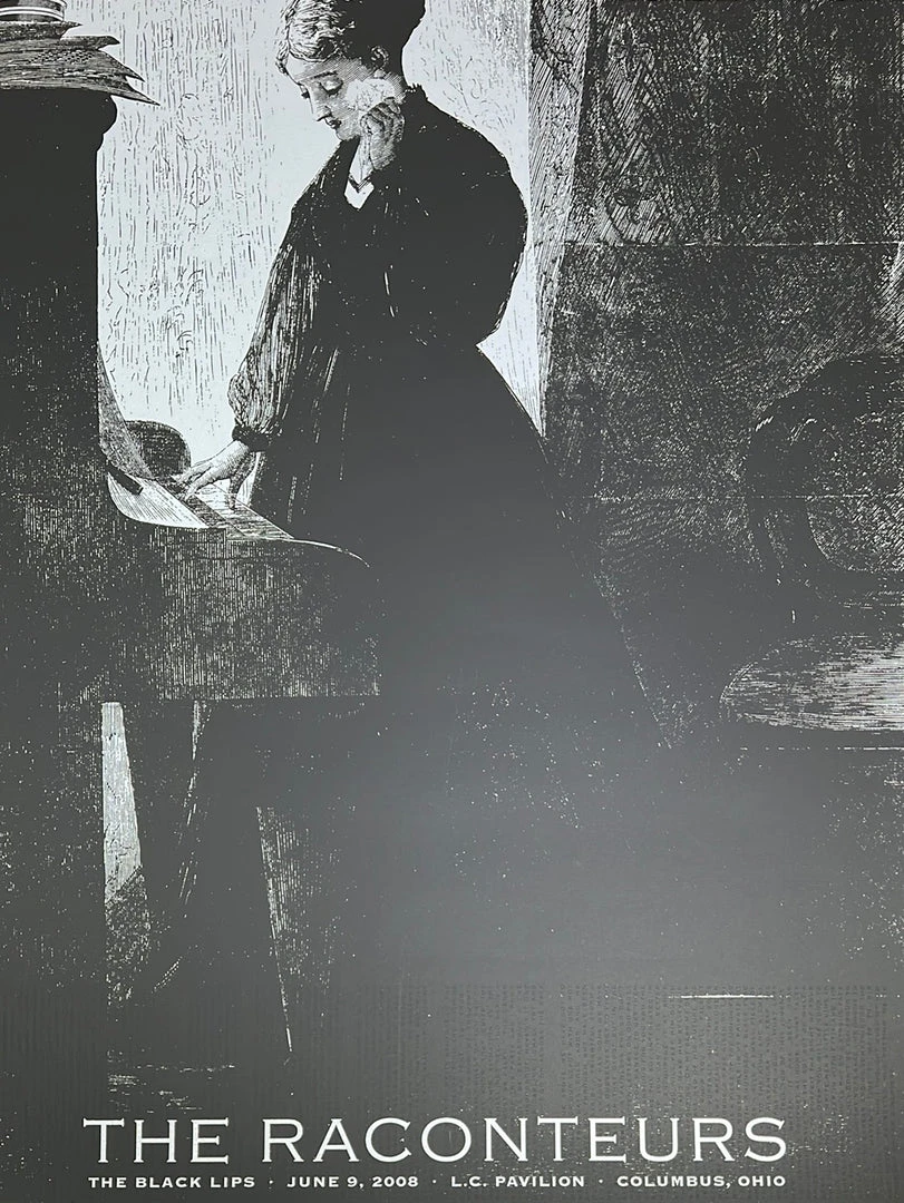The Raconteurs - 2008 Rob Jones Poster Jack White Columbus Gig Posters 3 The Raconteurs - 2008 Rob Jones Poster Jack White Columbus Gig Posters